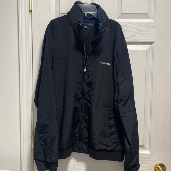 Tommy Hilfiger jacket rain jacket and hoodie pops out from collar - Picture 1 of 5
